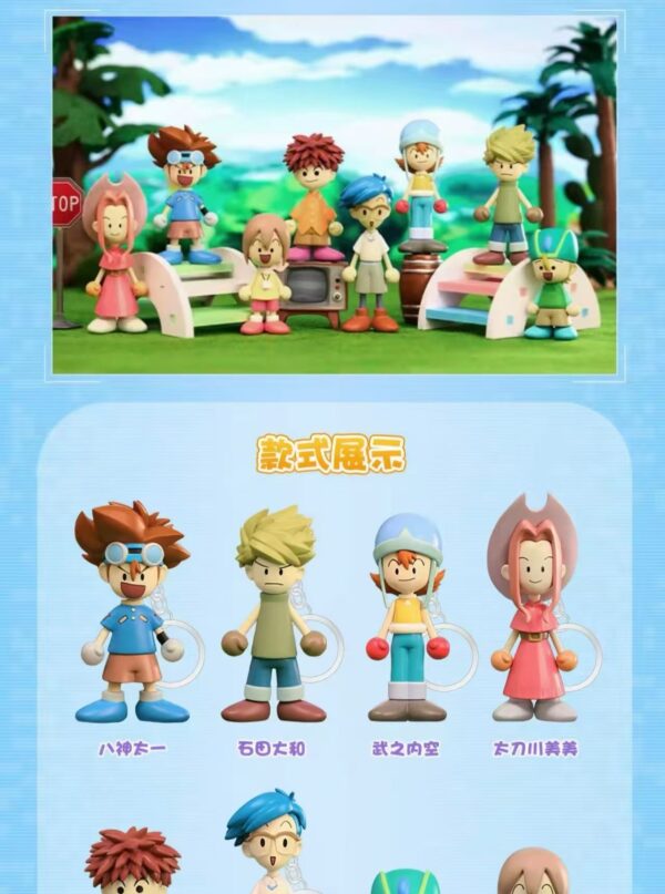 7/22  Digimon Figure Charm Blind Box