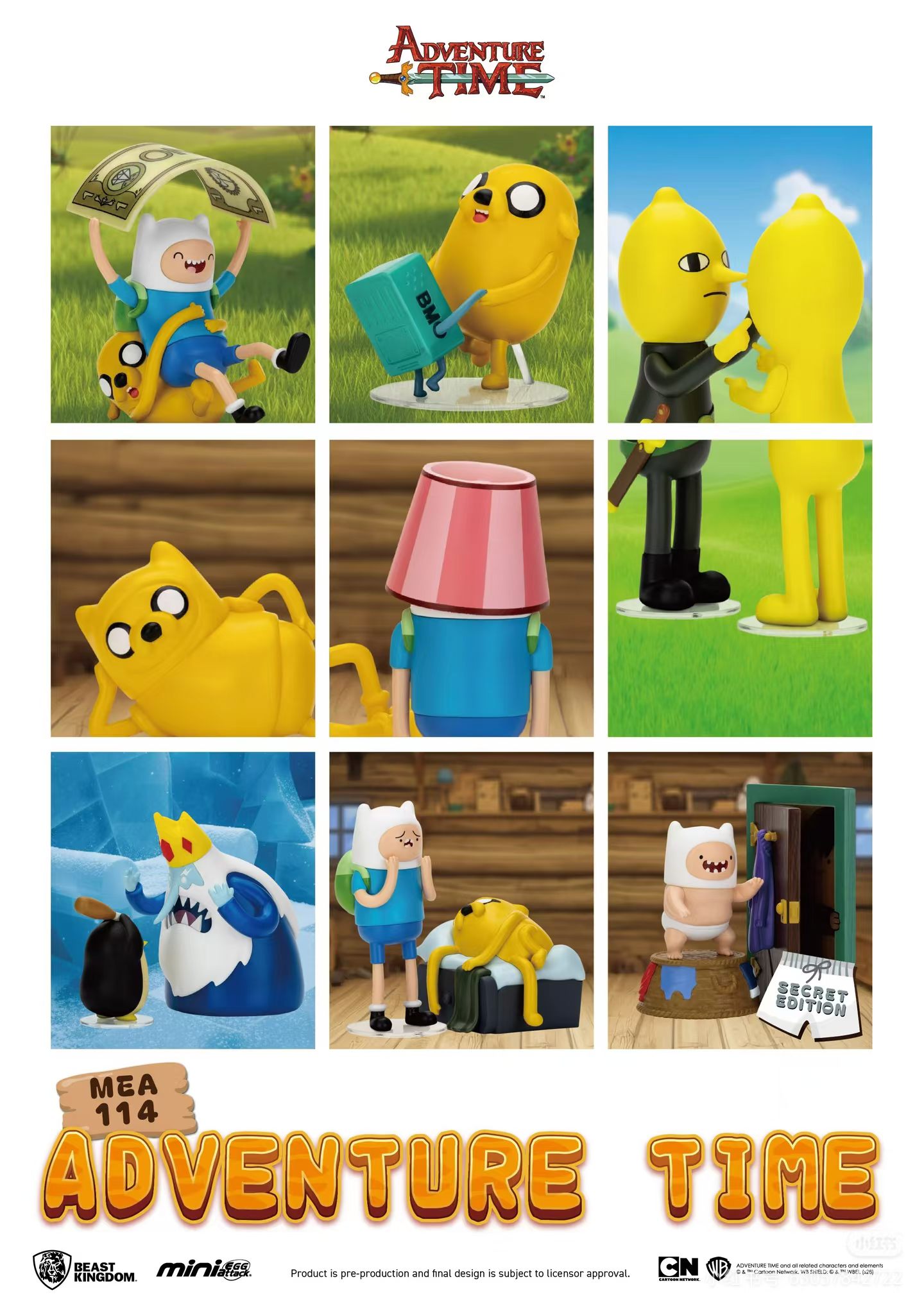 7/31 Beast Kingdom Adventure Time Blind Box