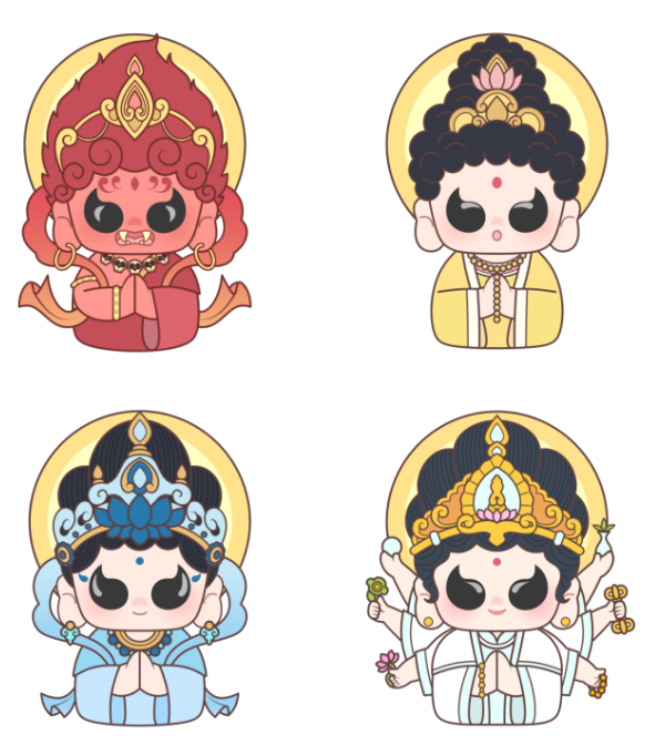 Hulai - Eight Patron Gods Acrylic Charm