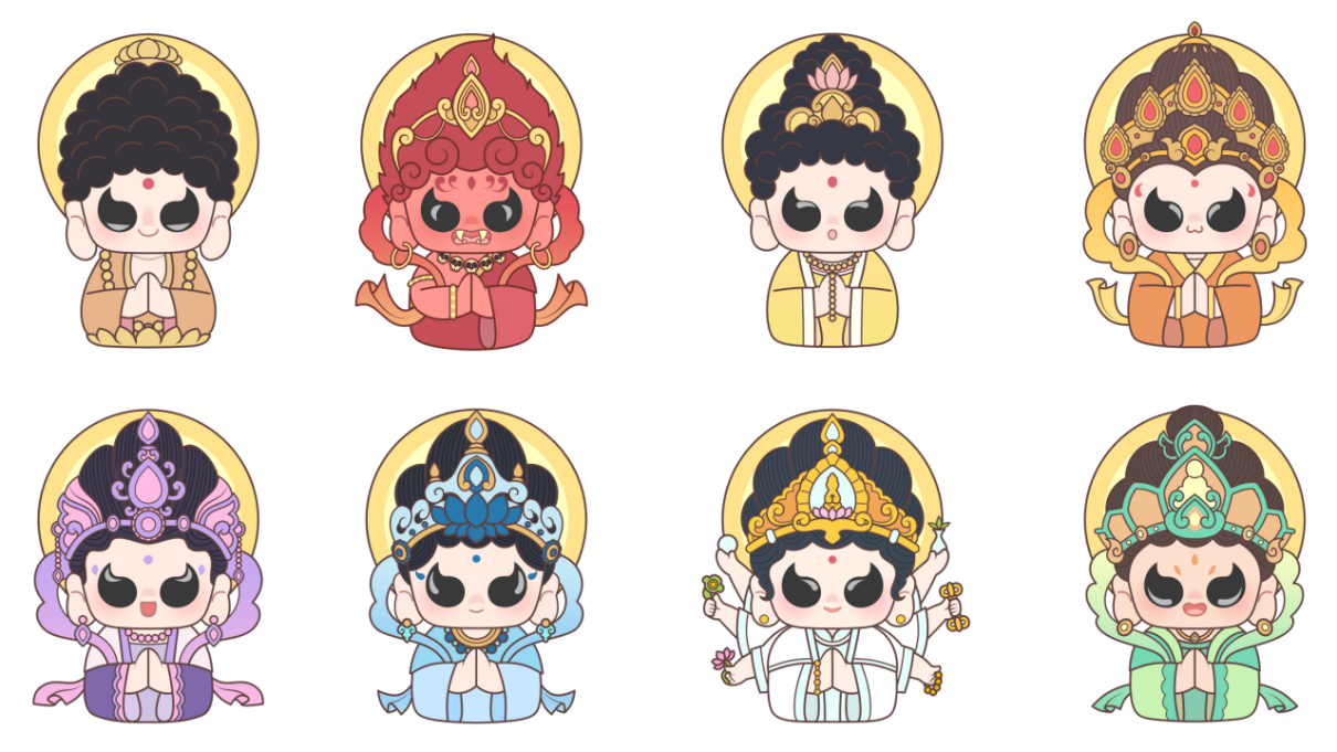 Hulai - Eight Patron Gods Acrylic Charm