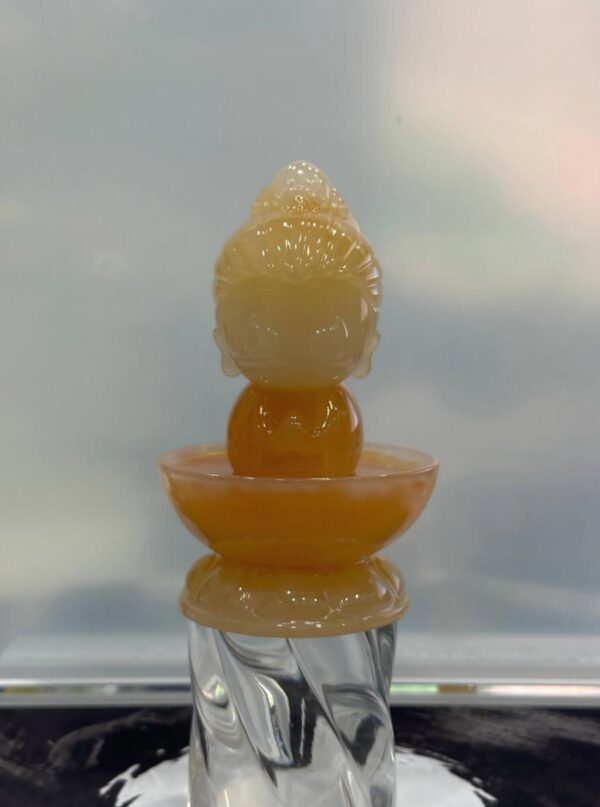 Hulai - Orange Heart PU with Display Base