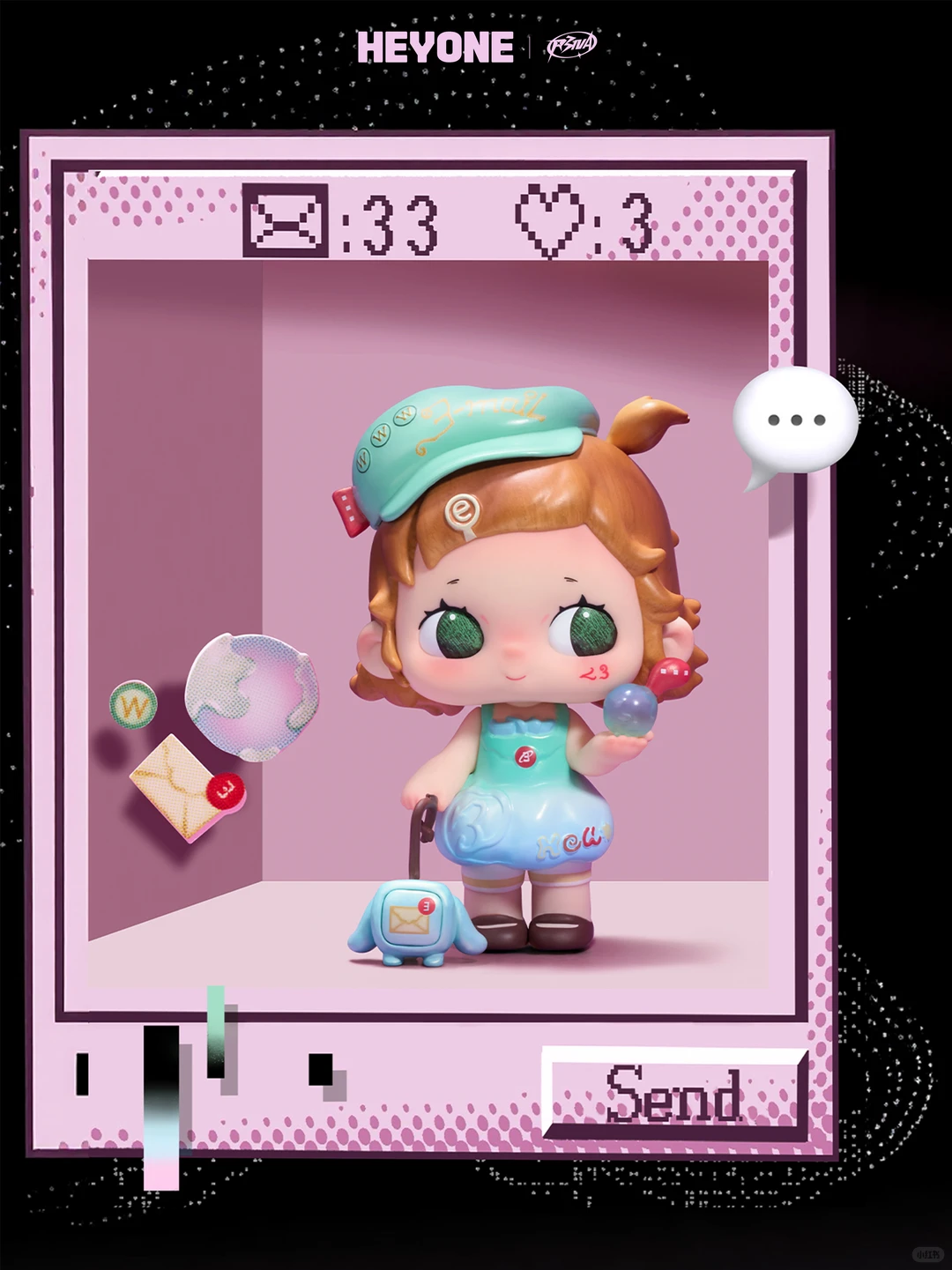 7/23 HEYONE - 33R3NA - Lost 303 - Figure Blind Box - Image 6