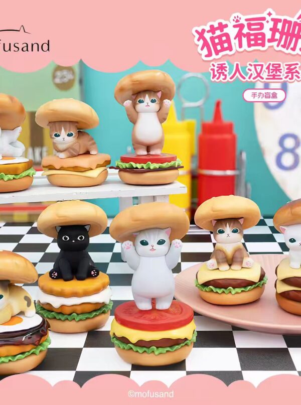 Mofusand Tempting Delicious Hamburger Figure Blind‑Box 8/28 Mofusand Tempting Delicious Hamburger Figure Blind‑Box