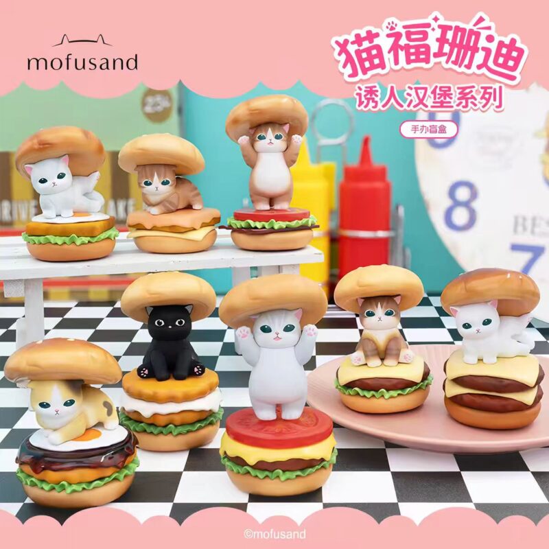 8/28 Mofusand Tempting Delicious Hamburger Figure Blind‑Box