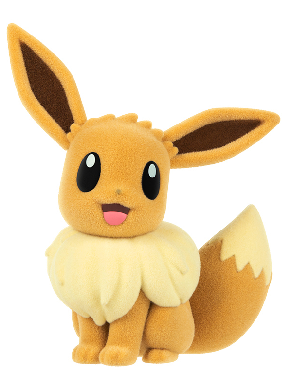 Pokémon Flocked Series Eevee Figurine