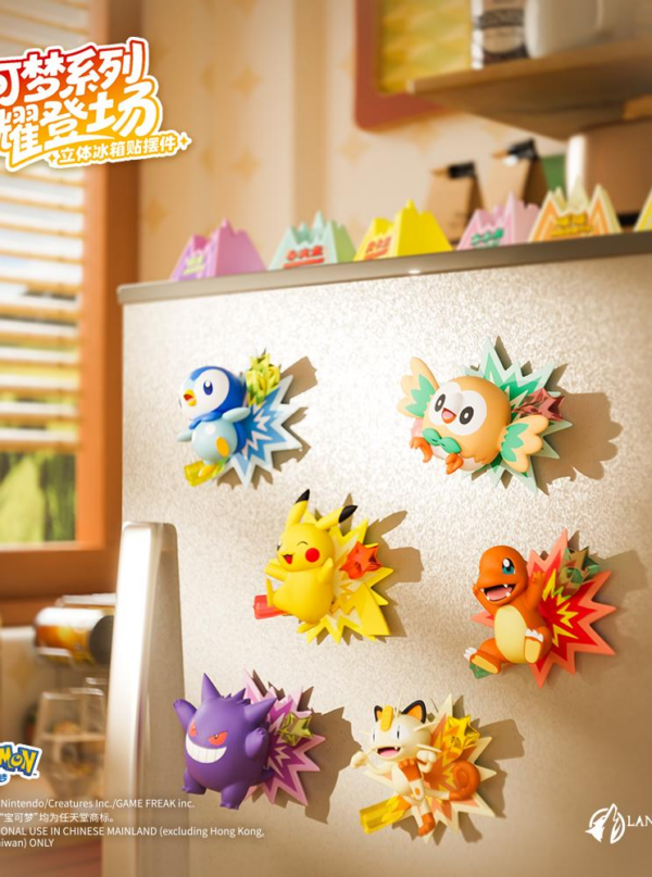 Pokémon Series Sparkling Arrival 3D Fridge Magnet Figurines Pokémon Series Sparkling Arrival 3D Fridge Magnet Figurines