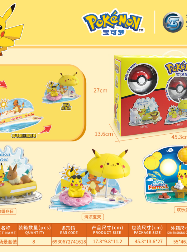 Pokémon‑Scene Diorama Set