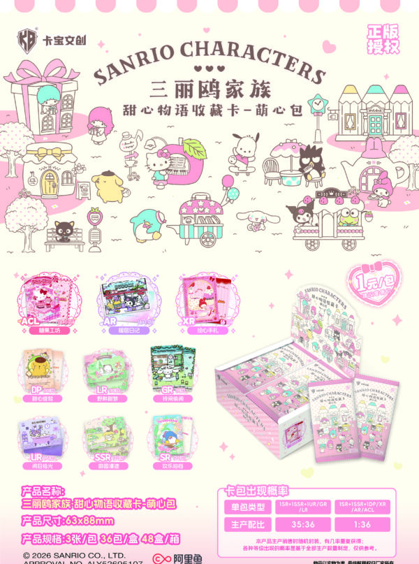 Sanrio Family · Sweet Story Collectible Cards‑Sweet Pack Vol.8 (1‑Yuan Pack) 8/31 Sanrio Family · Sweet Story Collectible Cards‑Sweet Pack Vol.8