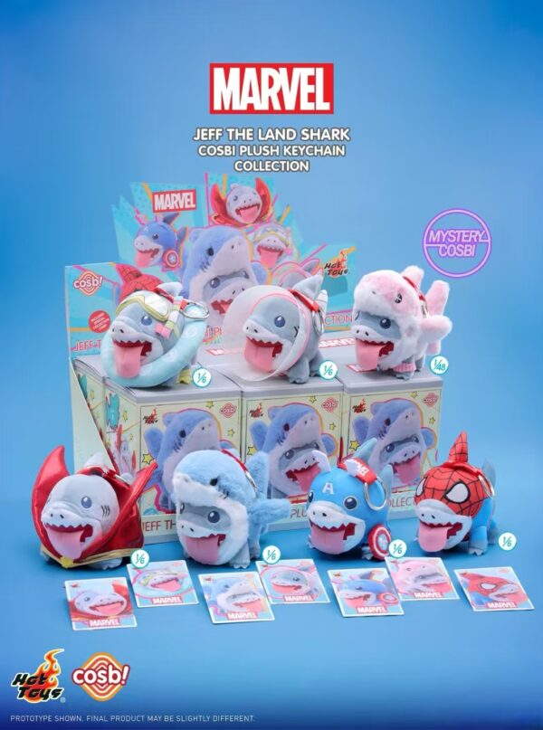 Marvel Jeff the Land Shark Cosbi Plush Keychain Collection Marvel Jeff the Land Shark Cosbi Plush Keychain Collection