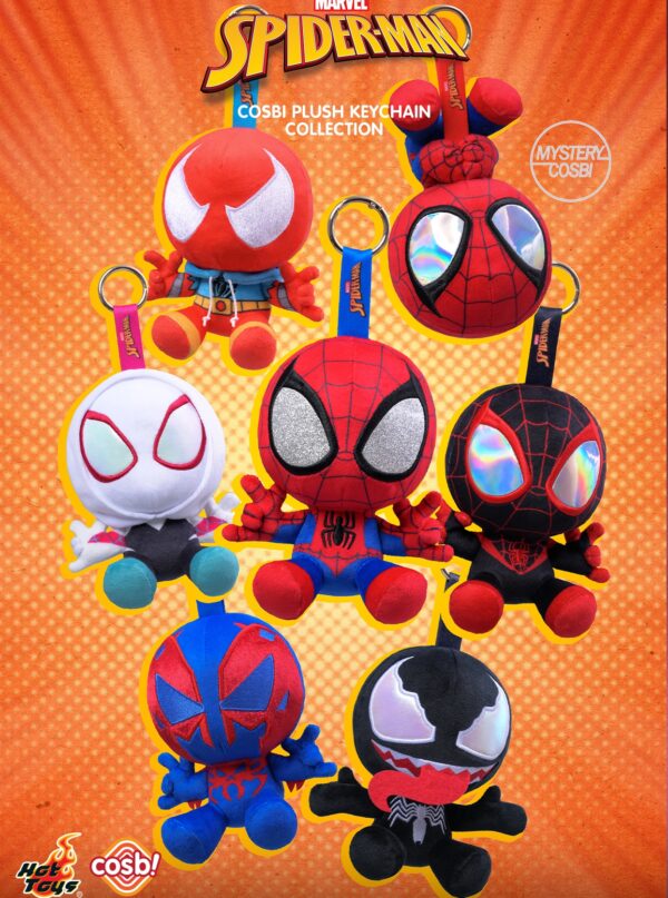 Spider Man Cosbi Plush Keychain Collection Spider Man Cosbi Plush Keychain Collection