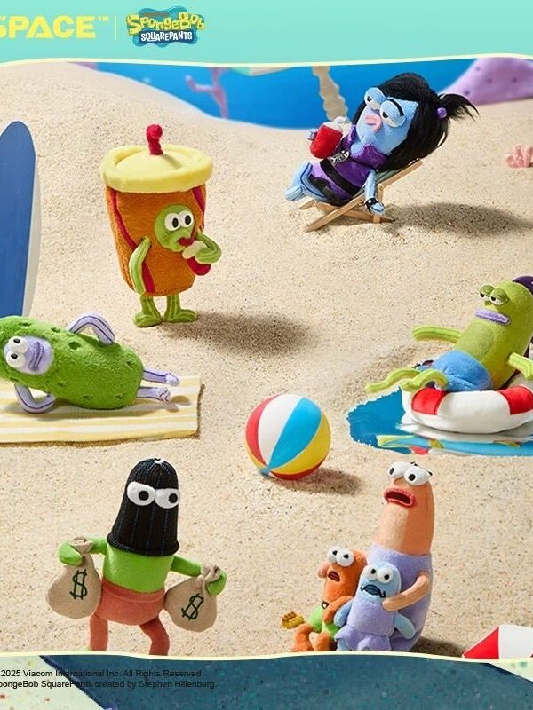 SpongeBob SquarePants-Bikini Bottom Residents-A Day in the Life Series Plush Blind Box SpongeBob SquarePants-Bikini Bottom Residents-A Day in the Life Series Plush Blind Box