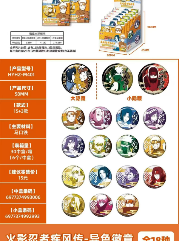 Naruto Shippuden‑Variant Color Badge
