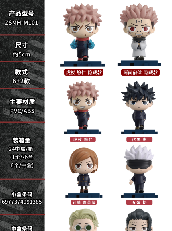 Jujutsu Kaisen‑Striding Pose Blind Box Figure