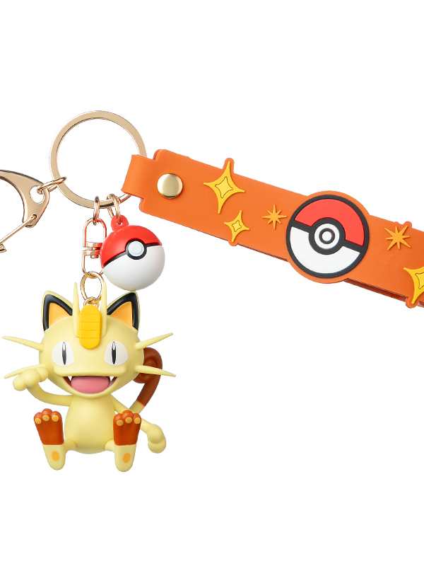 pokémon meowth keychain