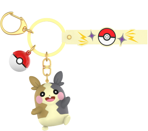 Adventure‑Ready Pokémon Morpeko Charm, Paper Box Pack