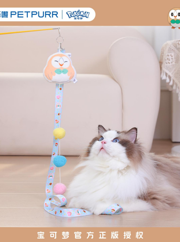 Pokémon Happy Afternoon Series Cat Teaser Wand - Rowlet Version Pokémon Happy Afternoon Series Cat Teaser Wand - Rowlet Version