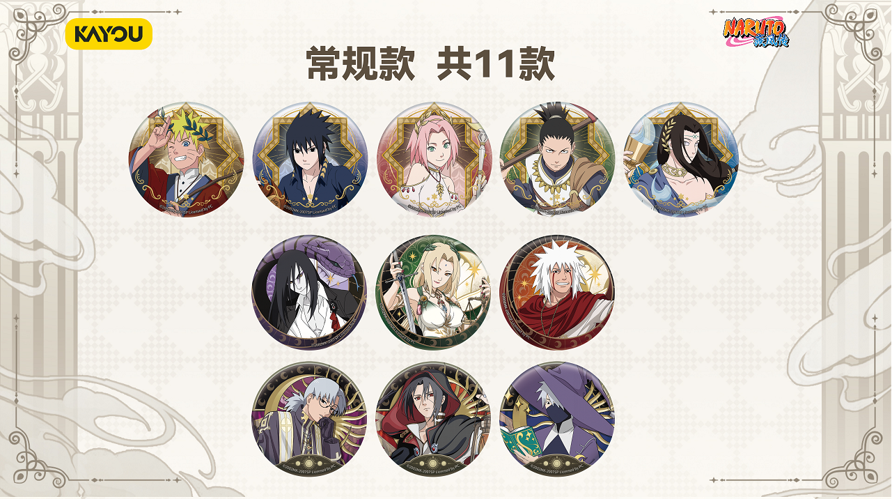 8/14 Kayou Naruto Tinplate Badge Series‑Star Oracle Chapter Vol.6 - Image 5