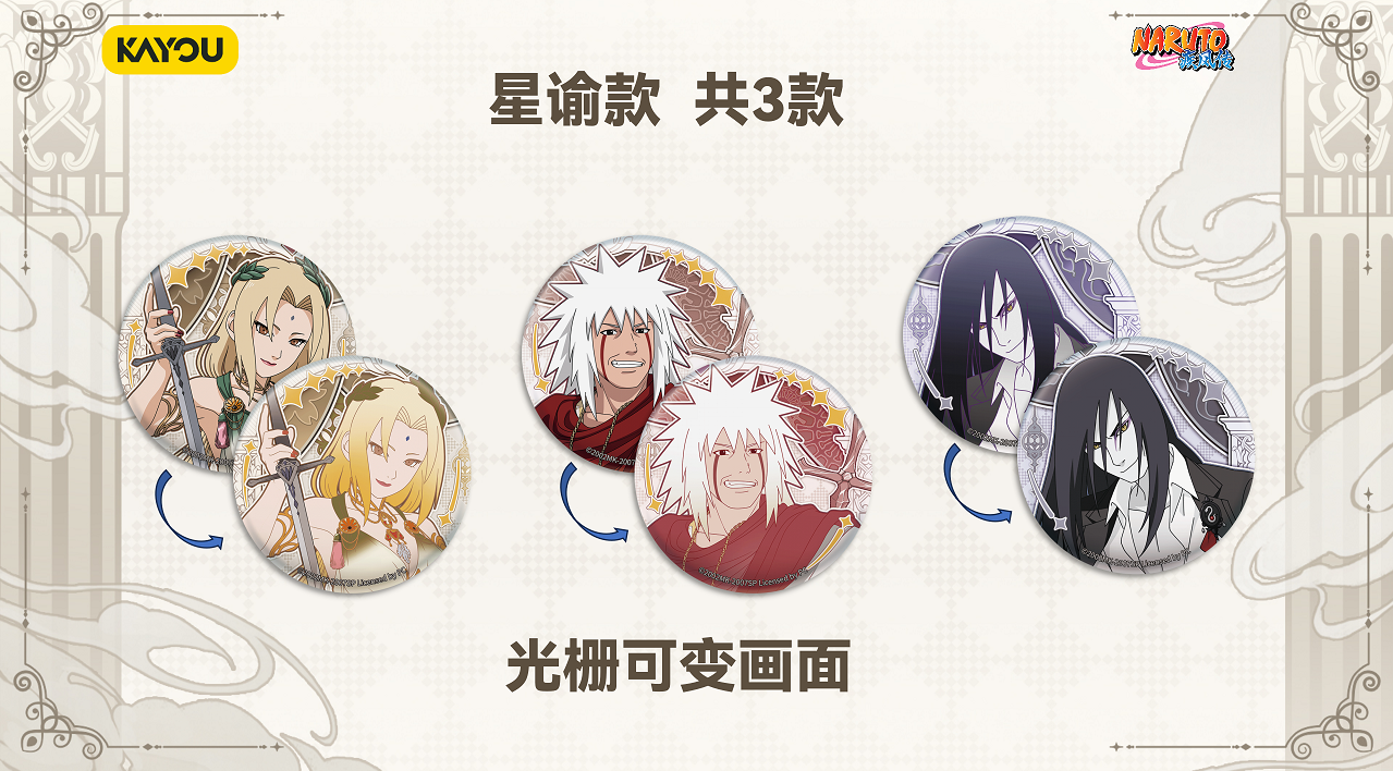 8/14 Kayou Naruto Tinplate Badge Series‑Star Oracle Chapter Vol.6 - Image 4