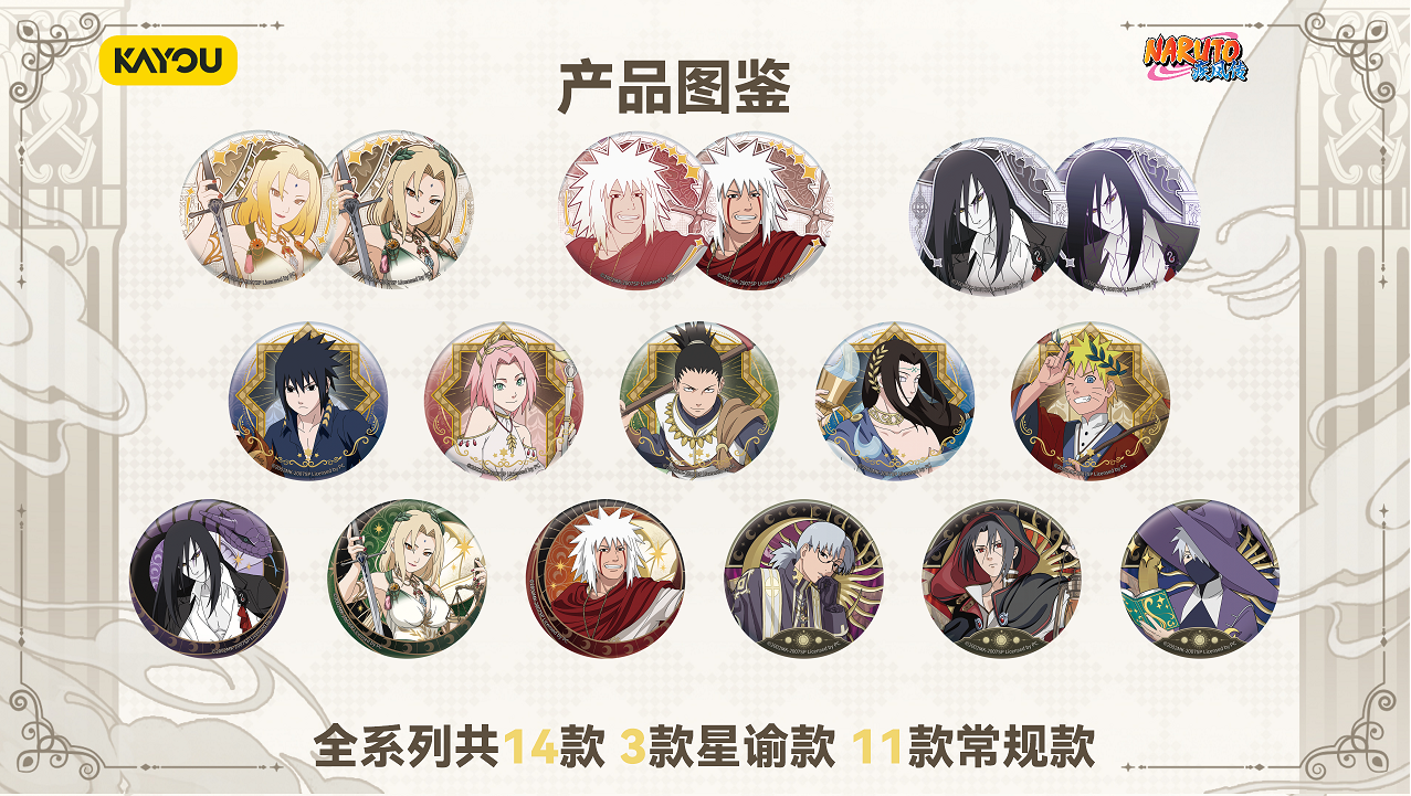 8/14 Kayou Naruto Tinplate Badge Series‑Star Oracle Chapter Vol.6 - Image 3