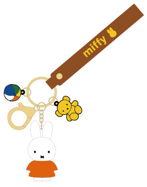 Miffy Keychain Charm - Bruner Orange Miffy Keychain Charm - Bruner Orange