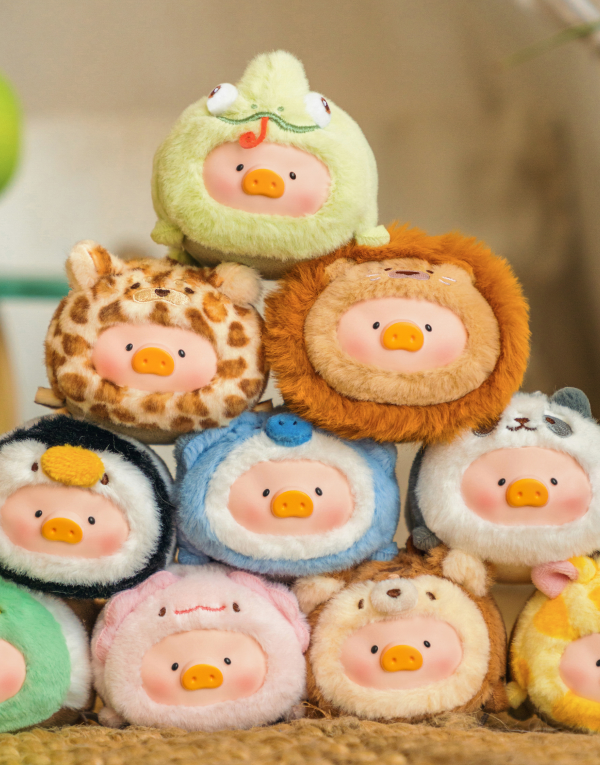 LuLu the Piggy - Animal Party Vol.2 – Snuggle Up Flocked Plush Keychain (Blind Box)