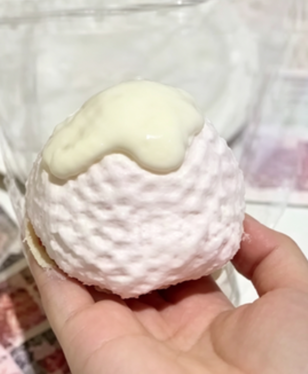 Squishy Toys--Snow‑Top Big Strawberry (Pink)