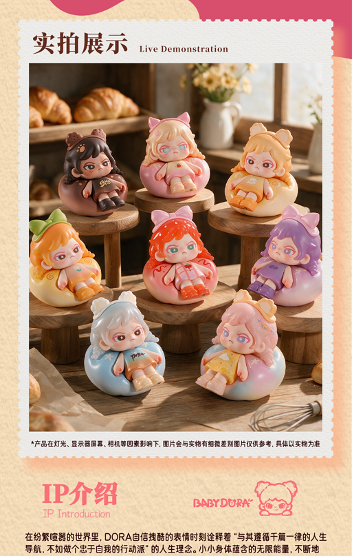 9/4 Baby Dora Bite‑Sized Bread Mini‑Figure Blind Box Series