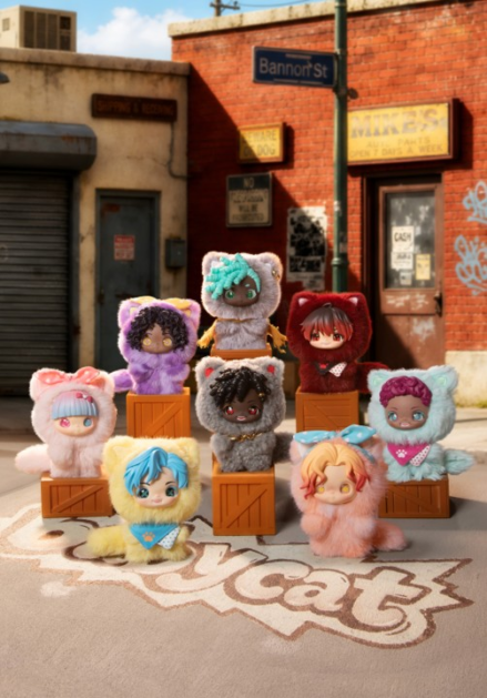 9/4 Babycat Full‑Power Series Vinyl‑Face Plush Blind Box