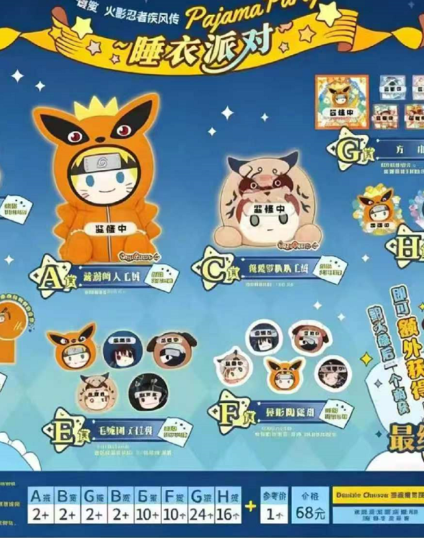 9/5 Ichiban‑Kuji Naruto Shippuden ~ Pajama Party