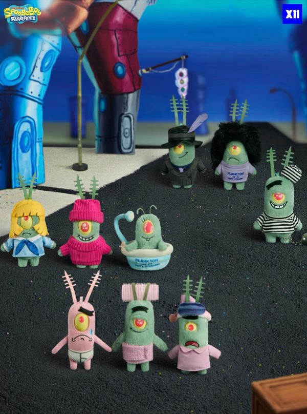 9/8 Bikini Bottom · Plankton's A Day Series Plush Blind Box (Costume‑Change Series)