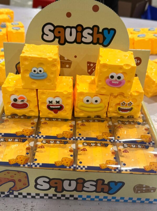 Building Block Emoji Cheese Squishy