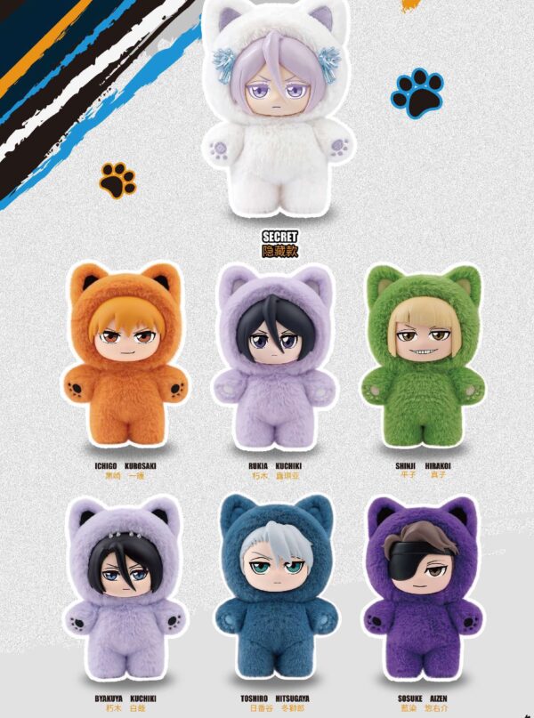 Blind Box 10/19 BLEACH Thousand-Year Blood War - Cat Ear Plush Kitten Land Party